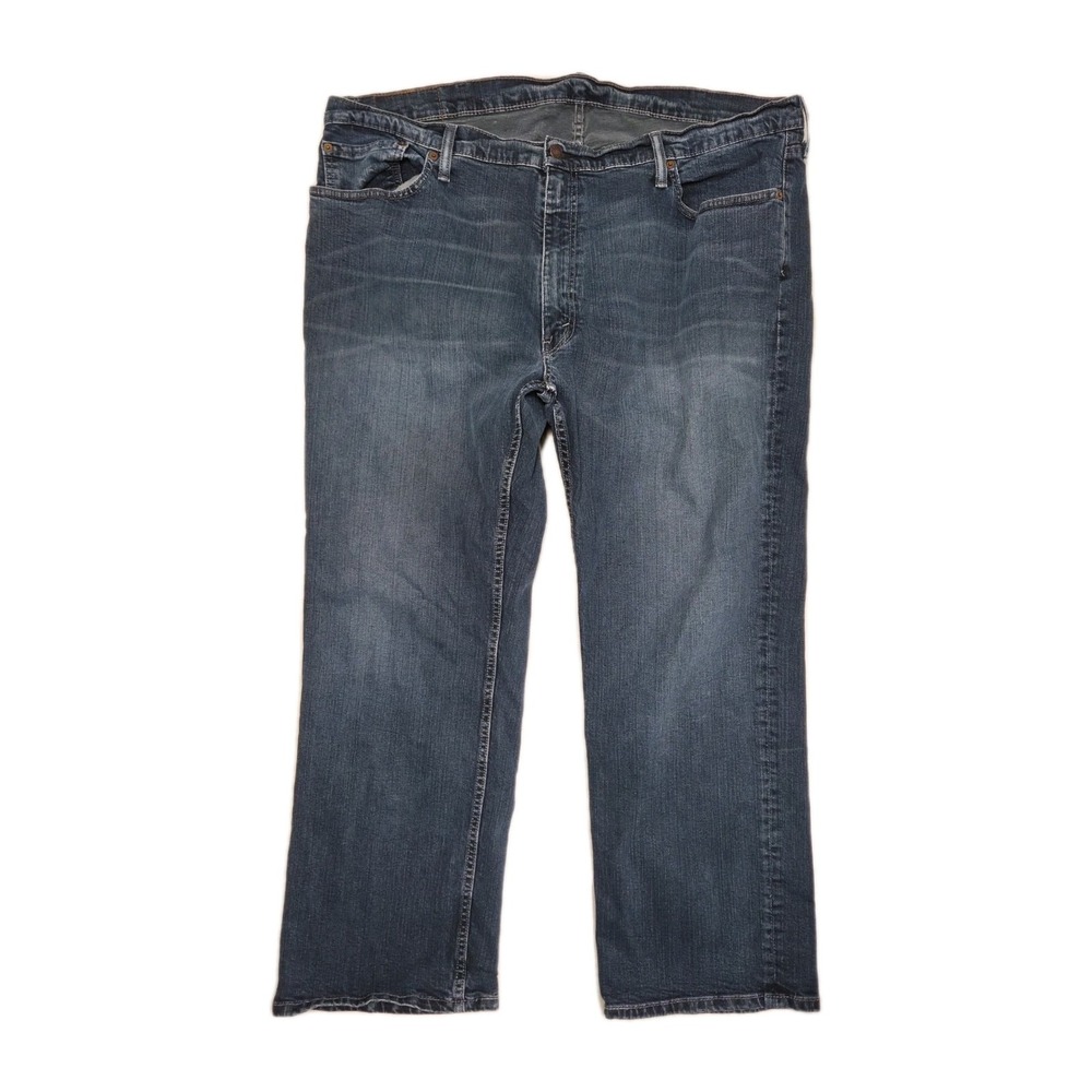 Levi's 559 Jeans Mens 44x30 Blue Denim Cotton High Rise Relaxed Fit Straight Leg